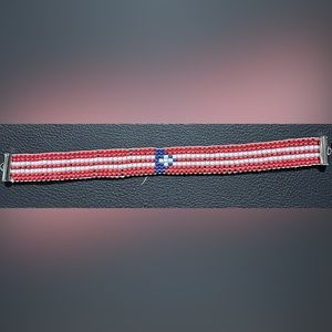 Puerto Rican flag bracelet